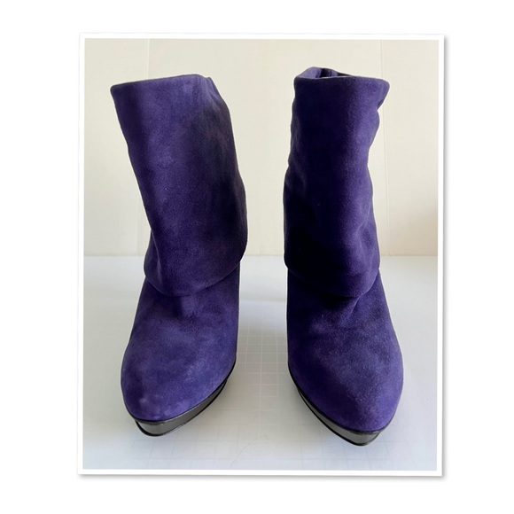Gucci Purple Suede Booties - Picture 4 of 9
